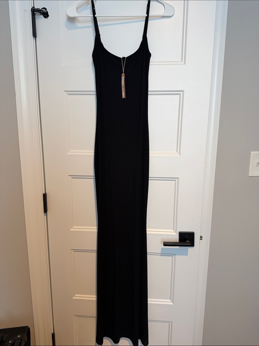 Skims Black maxi dress